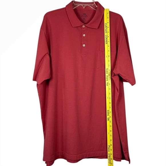 PETER MILLAR PETER MILLAR
Seaside Wash Cape Red Polo, Size XXL - Picture 6 of 10